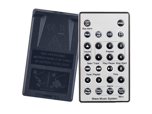 New Replacement for Bose Wave Radio Remote, fit for Bose Sound Touch Wave Music Radio System-Generation 1,2,3,4th (Without Battery) New Replacement for Bose Wave Radio Remote, fit for Bose Sound Touch Wave Music Radio System-Generation 1,2,3,4th (Without Battery)