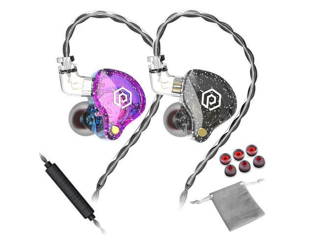 Bass X8 Pro in Ear Monitors Headphones Gaming Earbuds Headphones Stereo with Microphone (Black)