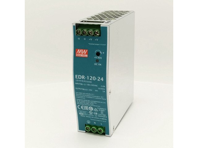 EDR-120-24 Mean Well 120W 24V 50A Switching Power Supply