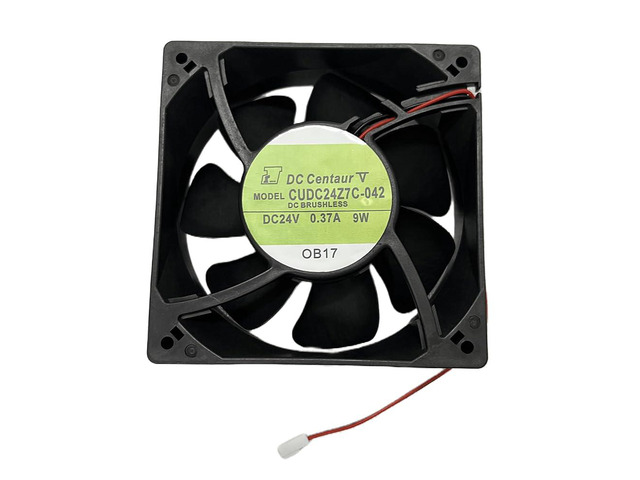 CNDC24Z7C-042 12038 DC24V 0.37A 9W 2Pin Fan, SERVO Compatible Replacement Cooling Fan for Vacon Inverter Industrial Cabinet Servo Drive