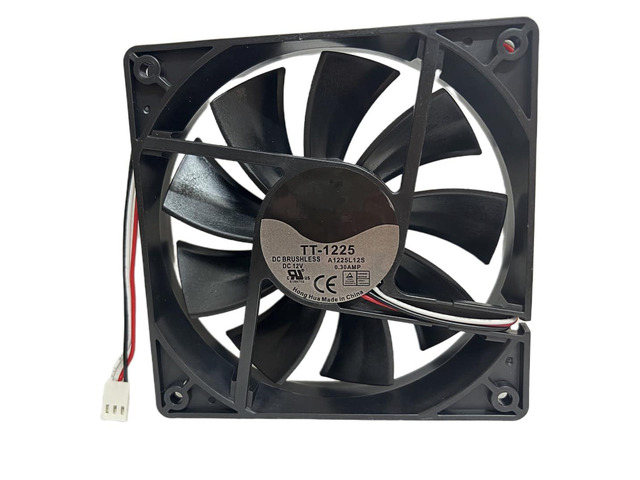 TT1225 A1225L12S DC Brushless 12V 0.30A 120x120x25mm 12025 3Wire FG Silent Fan, Thermaltake Compatible Replacement Fan for PC Case, Power Supply,...