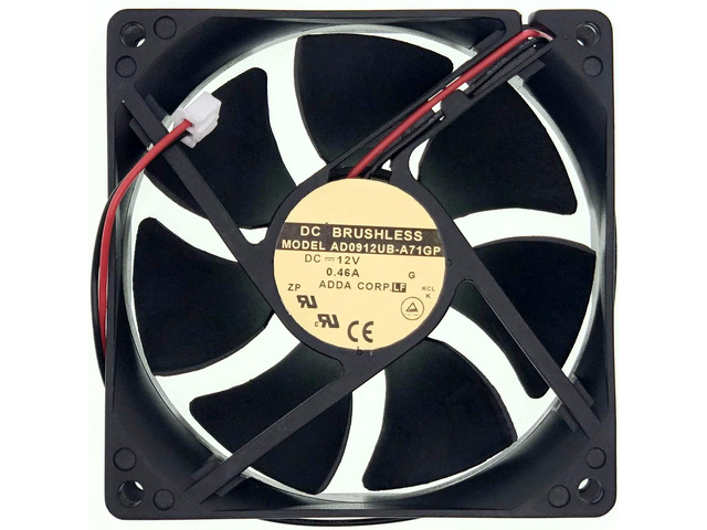 Replacement DC Cooling Fan AD0912UB-A71GP, DC12V 0.46A 90x90x25mm (9025), 2Pin Brushless Fan for Server, Power Supply, Industrial Cabinet Equipment...