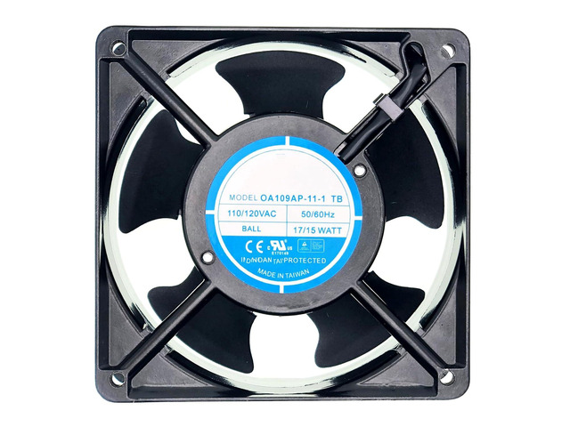 OA109AP-11-1 TB AC Axial Cooling Fan, 110/120V 17/15W 50/60Hz, 120x120x38MM 2-Wire Industrial Cabinet Cooling Fan for Power Supply Enclosure Equipment