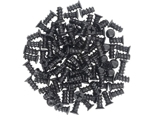 AJMRTC M5x10 Black Zinc Fan Screws, Phillips Flat Head SelfTapping PC Case Cooling Fan Mounting Screws for 80mm 92mm 120mm 140mm Chassis Fans,...