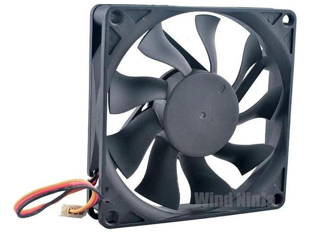 FD128015ML 80x80x15mm DC12V 0.17A 3Pin Axial Cooling Fan, 80mm Slim Replacement Fan for Video Recorder, Power Supply and Electronic Equipment Heat...