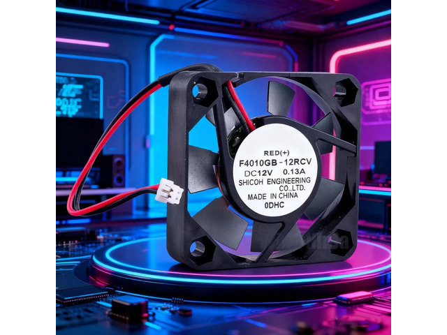 F4010GB12RCV 40x40x10mm DC12V 0.13A Metal Blade Low Noise Axial Cooling Fan, 40mm Replacement Fan for Power Supply, Router and Small Electronic...