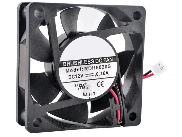 RDH6020S 60x60x20mm DC12V 0.16A 4200RPM 2Pin Axial Cooling Fan, 60mm Replacement Fan for PC Computer Chassis, Power Supply and Electronic Hardware...