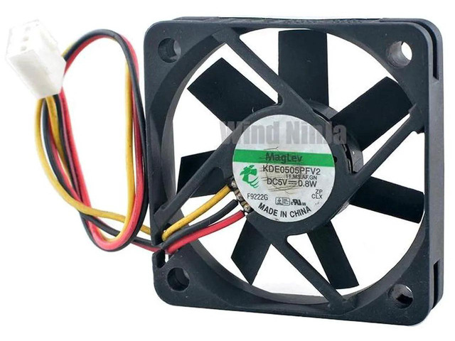 KDE0505PFV2 50x50x10mm DC5V 0.8W 3Pin Mini Axial Cooling Fan, 50mm Replacement Fan for Switching Power Supply, Computer Hardware and Compact...
