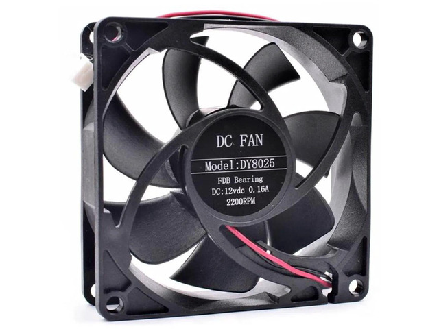 DY8025 80x80x25mm DC12V 0.16A 2Wire Axial Cooling Fan, 80mm Replacement Fan for PC Computer Case, Power Supply and Electronic Hardware Heat...