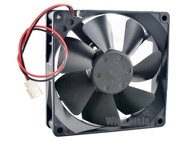 3610KL04WB50 92x92x25mm DC12V 0.34A 2Pin Dual Ball Bearing Cooling Fan, 92mm Replacement Fan for PC Chassis, Power Supply and Computer Hardware...
