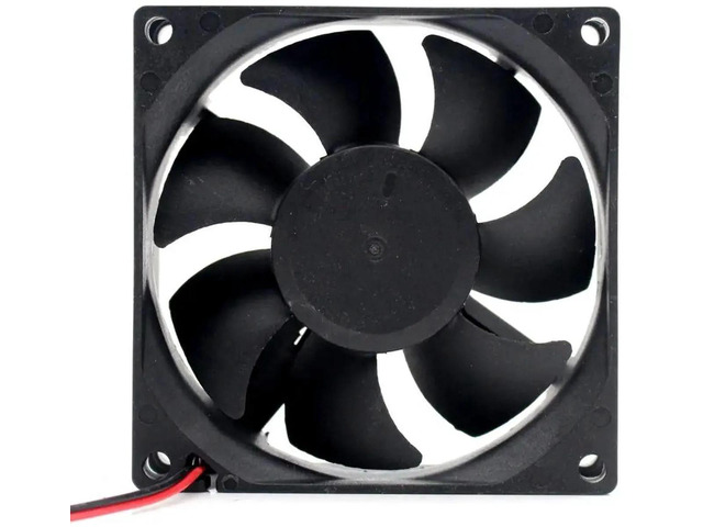 80x80x25mm DC18V 2Wire Sleeve Bearing Axial Cooling Fan, 80mm Replacement Fan for Barbecue Grills and Other DC 18V Electronic Equipment Heat...