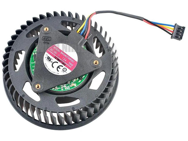 BASA0725R2U 4Pin PWM Turbo Graphics Card Cooling Fan, DC12V 1.20A Replacement Fan Compatible with HD5850, 6870, 6950, 6970 GPU for Computer...
