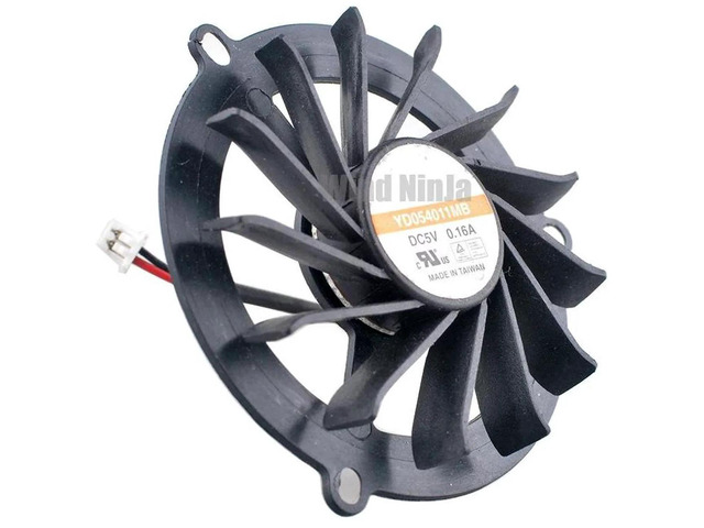 YD054011MB Dual Ball Bearing Graphics Card Cooling Fan, 48mm Diameter, 43x43x43mm Mounting Hole Spacing, DC5V 0.16A Replacement Fan for GPU Heat...