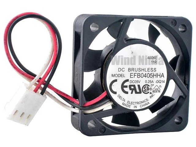 EFB0405HHA 40x40x10mm DC5V 0.25A 7000RPM 3Pin HighSpeed Axial Cooling Fan, 40mm Replacement Fan for Printer and Power Supply Electronic Hardware...