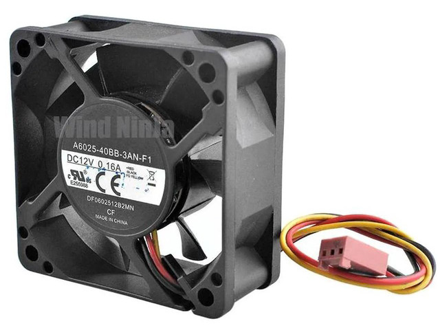 60x60x25mm DC12V 0.16A 3Pin UltraSilent Axial Cooling Fan, 60mm Replacement Fan for PC Computer Case, CPU and Power Supply Computer Hardware Heat...