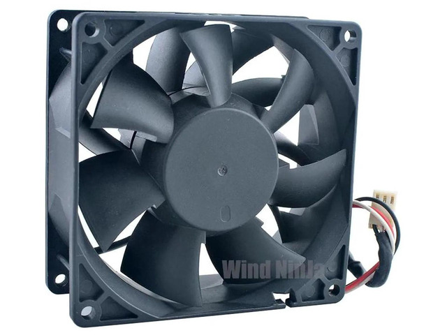 PMD1209PMB3A 92mm Dual Ball Bearing HighSpeed Cooling Fan, DC12V 5.6W 3Pin Server Chassis Axial Fan, HeavyDuty Replacement Fan for Server Case,...