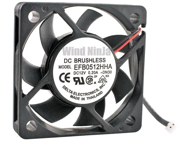 EFB0512HHA 50x50x10mm Ball Bearing Axial Cooling Fan, DC12V 0.20A Mini Replacement Fan for Power Supply Unit, Computer Case, CPU Cooler, Embedded...
