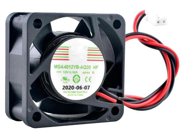 MGA4012YBO20 40x40x20mm Dual Ball Bearing Cooling Fan, DC12V 0.18A 2Pin Axial Replacement Fan for Power Supply Unit, Industrial Control Equipment,...