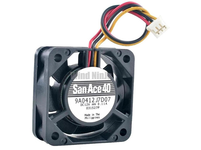 9A0412J7D07 40x40x15mm Dual Ball Bearing Axial Cooling Fan, DC12V 0.11A 3Pin Mini Replacement Fan for Power Supply Unit, Industrial Equipment,...