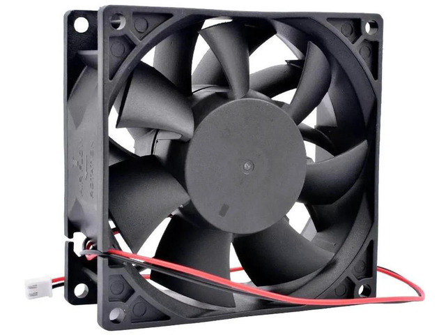 ACP923824B 92x92x38mm HighSpeed Dual Ball Bearing Cooling Fan, DC24V 0.75A 2Pin Axial Replacement Fan for Chassis, CPU Cooler, Power Supply,...
