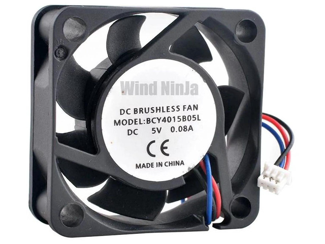 BCY4015B05L 40x40x15mm Silent Dual Ball Bearing Cooling Fan, DC5V 0.08A 3Pin Axial Replacement Fan for Power Supply Unit, Embedded Device & Compact...
