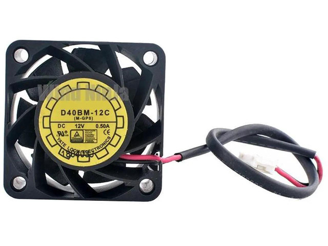D40BM12C 40x40x20mm HighSpeed Dual Ball Bearing Cooling Fan, DC12V 0.50A 2Pin Axial Replacement Fan for Desktop Computer, Power Supply Unit &...