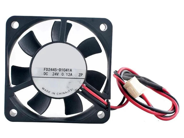 FD2445D1041A 45x45x10mm Dual Ball Bearing Cooling Fan, DC24V 0.12A 2Pin Axial Replacement Fan for Inverter, Power Supply Unit, Industrial Equipment...