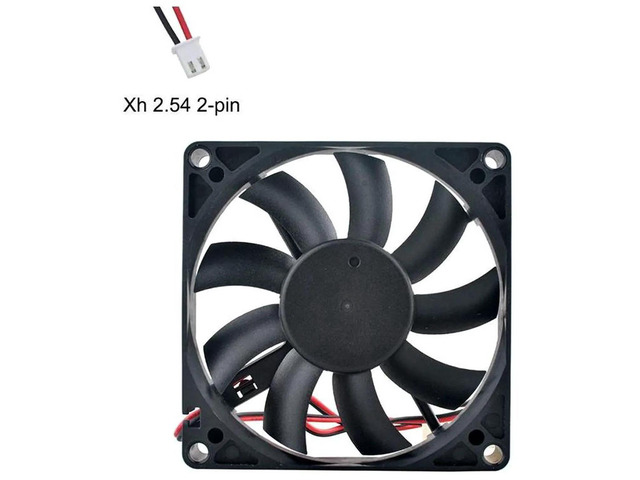 PLA08015S12M 80x80x15mm Silent Axial Cooling Fan, DC12V 0.10A XH2.54 2Pin Axial Replacement Fan for Computer Chassis, Power Supply Unit & Compact...