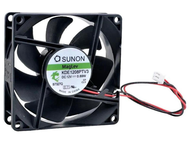 KDE1208PTV3 80x80x25mm Magnetic Levitation Silent Cooling Fan, DC12V 0.89W Axial Replacement Fan for Power Supply Unit, Computer Chassis & Compact...