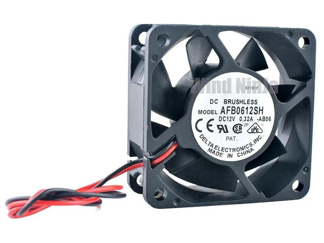 AFB0612SH 60x60x25mm DC12V 0.32A 6000RPM Dual Ball Bearing Brushless Cooling Fan, 6cm Axial Fan Replacement for Power Supply, Server, Industrial...
