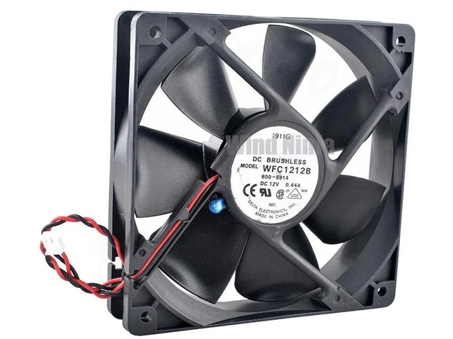 WFC1212B 120x120x25mm 120mm 12cm Silent Cooling Fan, DC12V 0.44A DC Brushless Axial Replacement Fan for PC Chassis, Power Supply and Household...