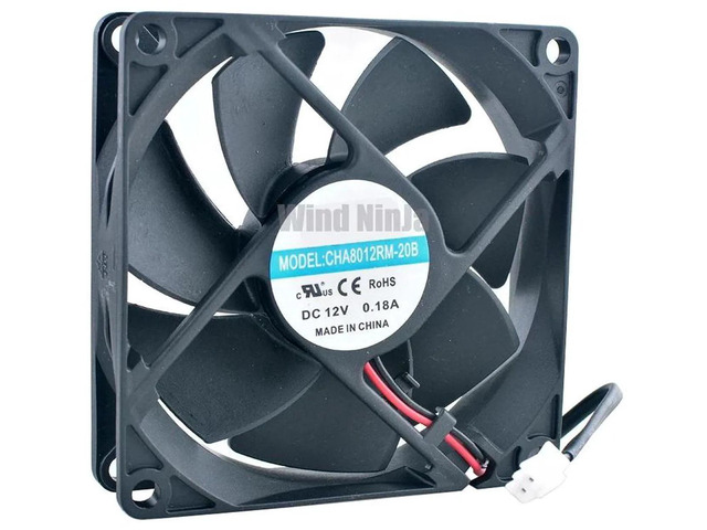 CHA8012RM20B 80x80x20mm 80mm 8cm 8020 Axial Cooling Fan, DC12V 0.18A 2Pin 2150RPM Replacement Fan for Inverter, Power Supply and Industrial Control...