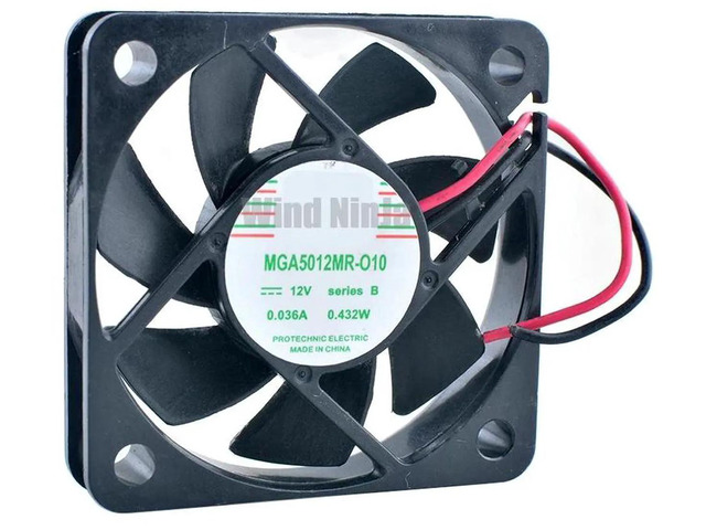 MGA5012MRO10 50x50x10mm 50mm 5cm Silent DC Cooling Fan, DC12V 0.036A 0.432W 2Pin Brushless Axial Fan Replacement for Computer Case, CPU, Power...