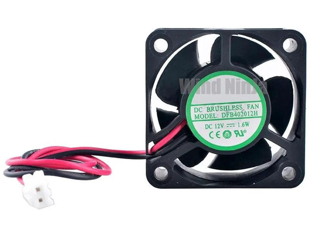 DFB402012H 40x40x20mm 40mm 4cm Dual Ball Bearing Axial Cooling Fan, DC12V 1.6W 7500RPM 2Pin HighSpeed Brushless Replacement Fan for 1U Power Supply...