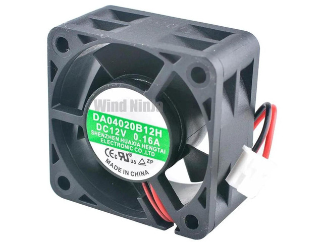 DA04020B12H 40x40x20mm 40mm 4cm Dual Ball Bearing HighSpeed Axial Cooling Fan, DC12V 0.16A 10000RPM 2Pin Brushless Replacement Fan for 1U Power...