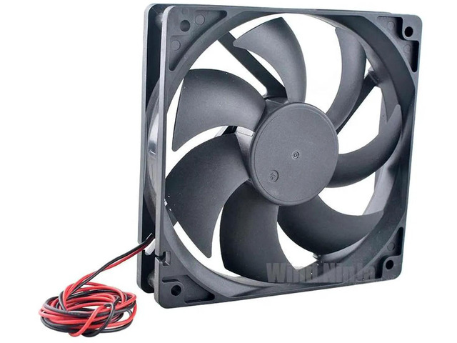 DA12025B48UA 120x120x25mm 120mm 12cm Dual Ball Bearing Axial Cooling Fan, DC48V 0.40A 2Pin Brushless Replacement Fan for Server and Inverter Heat...