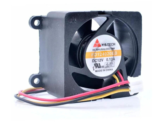 YS FD124020EB 40x40x20mm 4020 40mm 4cm Axial Cooling Fan, DC12V 0.12A 2Pin Brushless Replacement Fan for Switching Power Supply Heat Dissipation