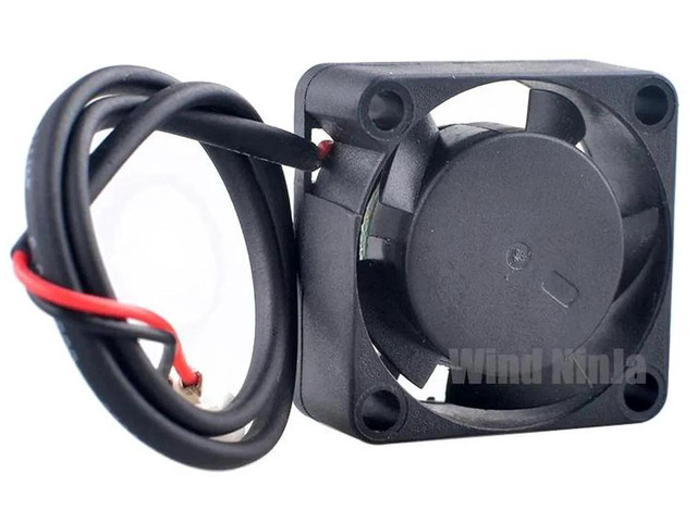 AGE02510B12M 25x25x10mm 25mm 2.5cm Ball Bearing Mini Axial Cooling Fan, DC12V 0.08A 2Pin Brushless Replacement Fan for Micro Device Power Supply...