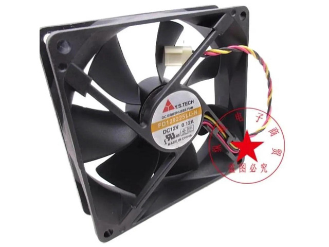 FD129225LLN 90x90x25mm 90mm DC12V 0.12A 3Wire Axial Cooling Fan, 9CM Replacement Server Fan for Server Chassis, Power Supplies and Enterprise...