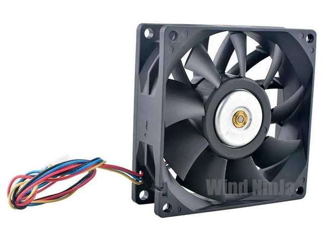 FFB0812SH HighSpeed 80mm Dual Ball Bearing Cooling Fan, DC 12V 0.60A 4Pin PWM Brushless Fan, Replacement Cooling Fan for CPU, PC Chassis and Other...