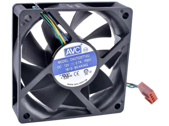 DA07020T12U 70mm 70x70x20mm 7cm PWM Cooling Fan, DC 12V 0.70A 4Wire 4Pin Brushless Fan, High Airflow Replacement Cooling Fan for Computer CPU and...