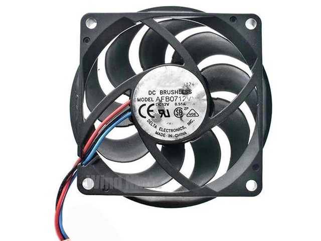AFB0712VHB 70x70x15mm Computer Cooling Fan, DC12V 0.55A Dual Ball Bearing 3Pin High Airflow Replacement Fan for PC Case, CPU Cooler, Motherboard...