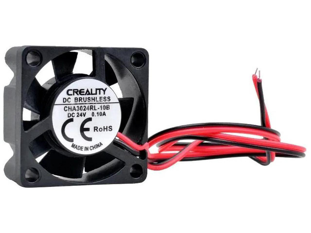 CHA3024RL10B 30x30x10mm Mini Cooling Fan, DC24V 0.10A 10000RPM 2Wire Dual Ball Bearing Small Replacement Fan for Printers, Cash Registers and...