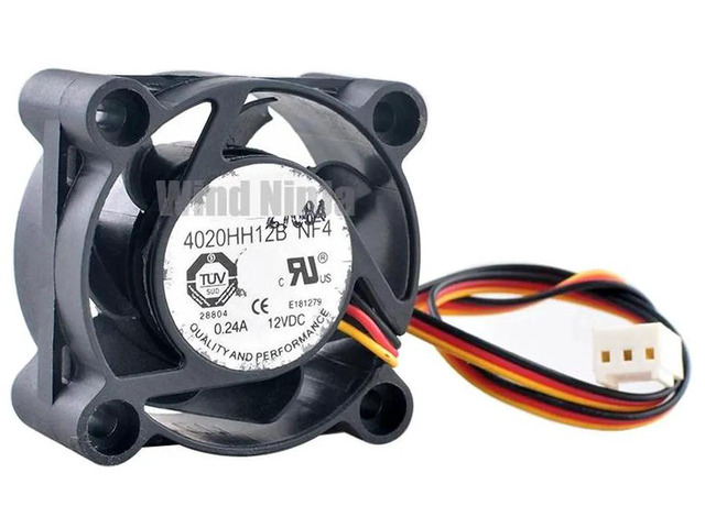4020HH12B NF4 40x40x20mm Axial Cooling Fan, DC12V 0.24A Dual Ball Bearing 3Pin HighSpeed Replacement Fan for Network Switch, Computer Chassis, CPU...