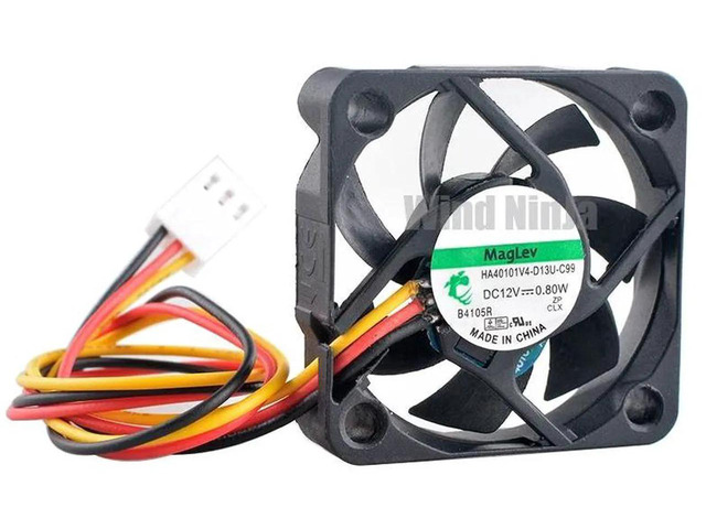 HA40101V4D13UC99 40x40x10mm 40mm Silent Axial Cooling Fan, DC12V 0.80W 3Pin 4500RPM Mini Replacement Vent Fan for CPU Heatsink, Router, Network...