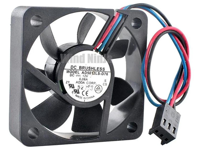 AD5012LSD76 50x50x15mm 50mm Silent Axial Cooling Fan, DC12V 0.08A 3Pin Mini Replacement Vent Fan for Motherboard, CPU Heatsink, Computer Case,...
