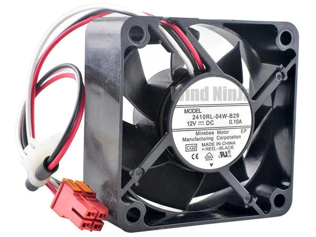 2410RL04WB29 60x60x25mm 60mm Dual Ball Bearing Axial Cooling Fan, DC12V 0.10A High Durability Replacement Vent Fan for Washing Machine, Industrial...
