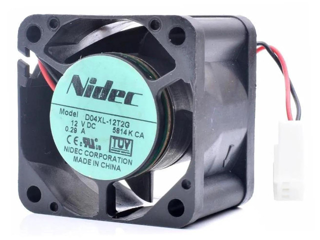 D04XL12T2G 40x40x28mm 4028 HighSpeed Axial Cooling Fan, DC12V 0.29A HeavyDuty Replacement Vent Fan for Server Power Supply, Industrial Cabinet,...