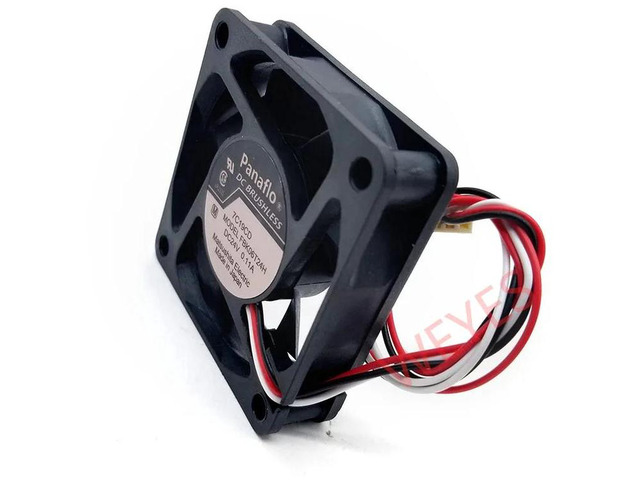 60mm Axial Cooling Fan DC 24V 0.11A 3Wire 60x60x15mm Replacement Fan FBK06T24H, HighPerformance Inverter Cooling Fan for Industrial Inverter, Power...