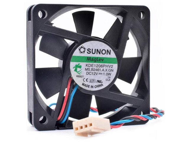 60mm Magnetic Levitation Cooling Fan DC 12V 1.0W 4Pin 60x60x15mm 6015 Replacement Fan KDE1206PHV2, LowVibration Fan for Chassis, Charger, Power...